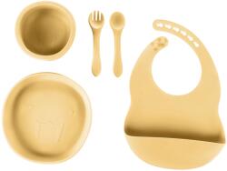 Zopa Set de masă din silicon Mustard Yellow Set pentru masa bebelusi