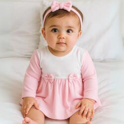 Rainy Body-rochie pentru bebeluși cu bentiță pentru cap 56-80 cm. Ribbon cu mâneci lungi