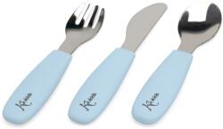 KioKids Set de tacâmuri pentru bebeluși Blue 05716-7 Set pentru masa bebelusi