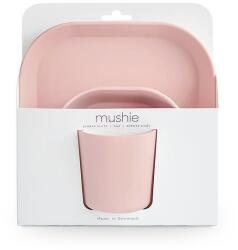 Mushie Set de masă 3 piese Square Blush Set pentru masa bebelusi