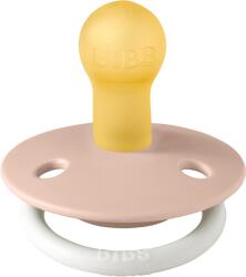 BIBS De Lux GLOW Suzetă din cauciuc 2 buc. (0-6 luni) Blush/Vanilla