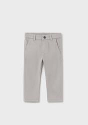 Mayoral Pantaloni lungi drepți din bumbac Better Cotton Chino Basic crom 13-00521-044
