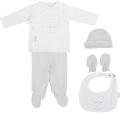 bimbidreams Set de bumbac pentru bebeluși, 5 piese, Love Grey