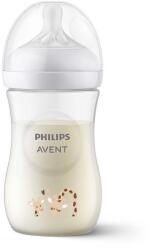 Philips Biberon Natural Response 3.0 260 ml cu tetină cu debit 3, de la 1 an în sus, cu girafe 00A. 0579.001