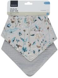 Kikkaboo Set de 2 bavete din muselină Dreamy Fields Grey 31303030071 Bavata