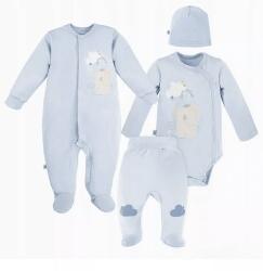 Eevi Set pentru bebeluși 4 piese Mellow Elefant albastru 56 cm