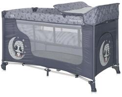 Lorelli Pătuț pentru copii Moonlight 2 Niveluri Cool Grey Pandas 10080412362