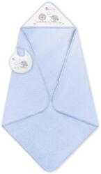 Interbaby Set prosop pentru bebeluși cu bavetă 100x100 cm. Cachirulo Blue