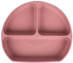 Sevi Baby Farfurie din silicon cu fund sub vid Roz 525-18 Set pentru masa bebelusi