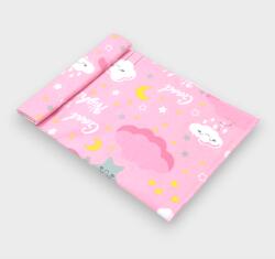 Rainy Scutec pentru bebeluși din catifea 80 x 35 cm. Good night roz