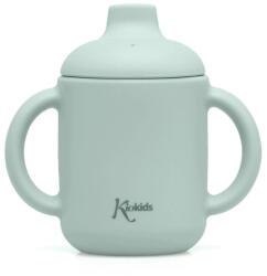 KioKids Cană pentru copii din silicon cu mânere 120 ml Sage 06656-5