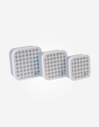 Saro Baby Set de 3 cutiuțe pentru prânz pentru copii Vichy Set pentru masa bebelusi