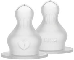 BIBS Tetină din silicon pentru biberon, 2 buc. (debit mediu)