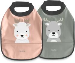 Nuvita Bavețică impermeabilă pentru bebeluși Powder Blue/Sage Green 2 buc. 4371-Copy Bavata