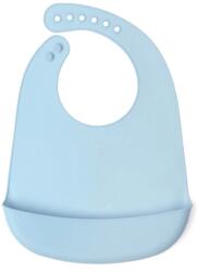 KioKids Bavețică din silicon pentru bebeluși cu buzunar Albastru 05443-2 Bavata