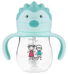 AKUKU Cană pentru copii cu pai și capac 250 ml. Mint