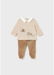 Mayoral Set de pluș pentru bebeluși cu guler și șorțuleț caramel 15-02562-066