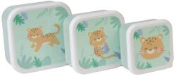 Saro Baby Set de cutiuțe pentru prânz pentru copii, 3 buc. Hunter Mint Set pentru masa bebelusi