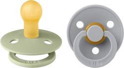 BIBS Colour Suzetă din cauciuc 2 buc. (0-6 luni) Sage/Cloud 110262