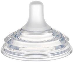 Canpol Tetine din silicon anti-colici Natural Shape cu două zone, 0+ luni, 2 buc. , 21/750