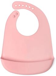 KioKids Bavețică din silicon pentru bebeluși cu buzunar Roz 05442-5 Bavata