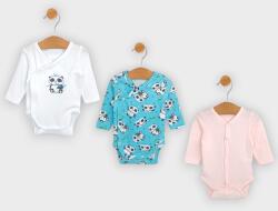 Rainy Set de body-uri 3 piese 56-68 cm Panda cu bambus