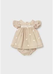 Mayoral Rochie pentru bebeluși cu broderie, culoare grâu 26-01802-092