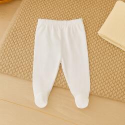 Rainy Pantaloni cu botoșei pentru bebeluși, 48-98 cm, alb