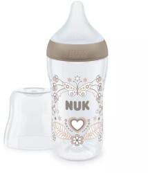 Nuk Biberon pentru bebeluși Perfect Match PP 260 ml cu tetină din silicon M, 3+ luni, inimă 10216014