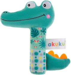 Akuku Jucărie de pluș cu zornăitoare pentru bebeluși Crocodil 0644