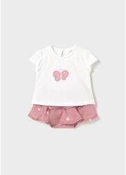 Mayoral Set fustă și tricou pentru fetiță hibiscus 25-01853-014