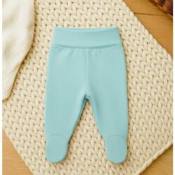 Rainy Pantaloni cu botoșei pentru bebeluși cu talie pliabilă, 48-74 cm, aqua