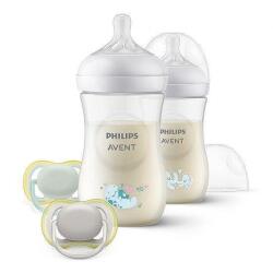 Philips Set cadou pentru bebeluși Natural Response 3.0, 0-6 luni, cu tematică marină