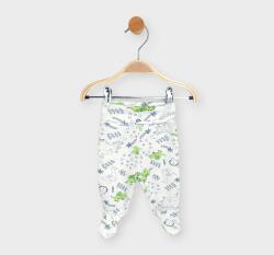 Rainy Pantaloni cu botoșei pentru bebeluși cu talie pliabilă, 48-62 cm, Dinozauri cu palmieri