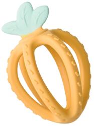 Saro Baby Jucărie de ros din silicon pentru bebeluși Fresh Fruit Mustard