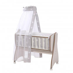 Lorelli Set pentru leagăn First Dreams cu stele gri 20051163501