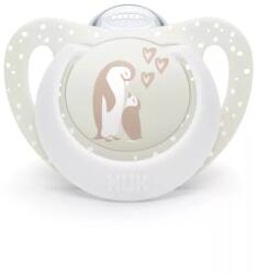 Nuk Suzetă din silicon First Choice 0-6 luni, 1 buc. , Pinguin