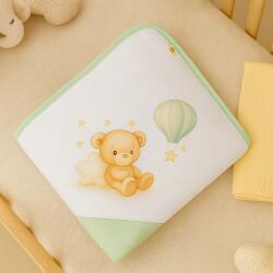 Rainy Scutec pentru bebeluși 85x85 cm. Green bear