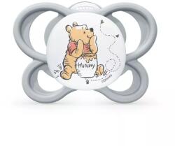 Nuk Suzetă din silicon Perfect Match 0-6 luni, 1 buc. , AIR, Winnie the Pooh, gri