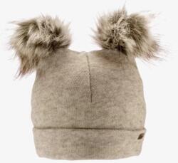 Iltom Pălărie de iarnă pentru bebeluși cu două pompoane Beige 0117A