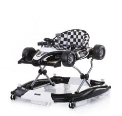 Chipolino Premergător 4 în 1 Racer, negru/alb PRRC02101BW