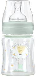 KikkaBoo Biberon din sticlă 120 ml Jungle King, culoare Mint 31302020120