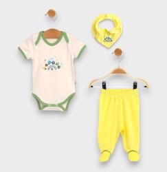 Rainy Set pentru bebeluși 3 piese Tractoare 56-74 cm. lămâie