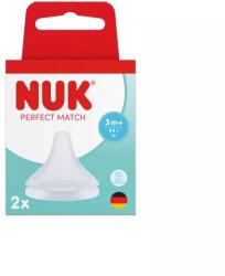 Nuk Tetine din silicon Perfect Match, mărimea M, 3+ luni, 2 buc. , 798481