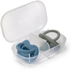 Nuvita Set de suzete ortodontice din silicon, 2 buc. (0-6 luni) Orthosoft Light Blue