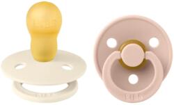 BIBS Colour Suzetă din cauciuc 2 buc. (18+ luni) Ivory/Blush