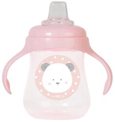 Saro Baby Pahar pentru bebeluși care nu se varsă, 250 ml. Sweet & Fun Pink