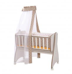 Lorelli Set pentru leagăn First Dreams cu coroane latte 20051164801