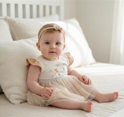 Rainy Body-rochie pentru bebeluși cu tul și diademă 56-80 cm. mocca