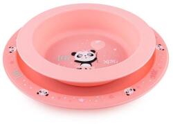 Canpol babies Set de masă EXOTIC ANIMALS, 2 piese, roz 56/523_pin Set pentru masa bebelusi